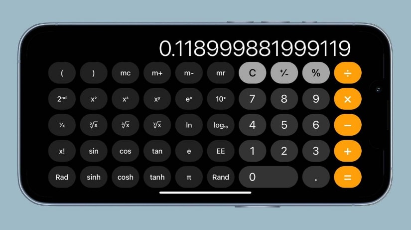iPhone計算器