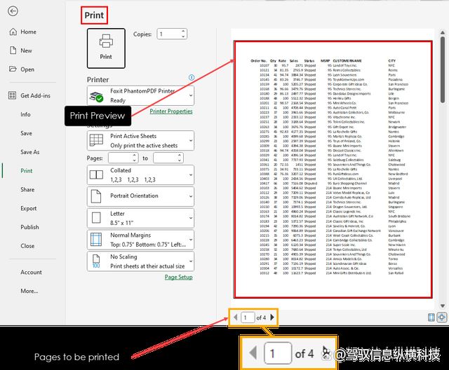 Excel内容打印在一页上的方法