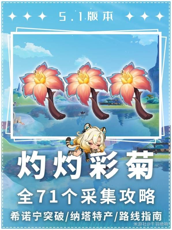 原神灼灼彩菊分布圖