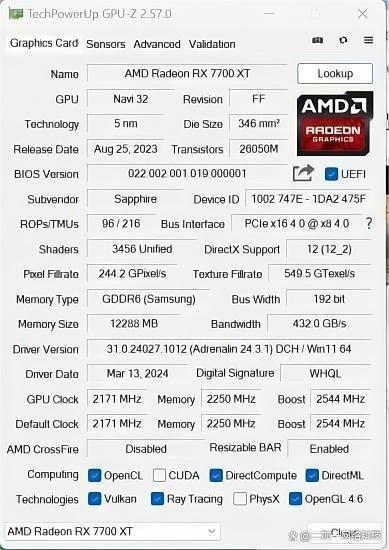 amdrx7700xt相当于n卡哪款显卡