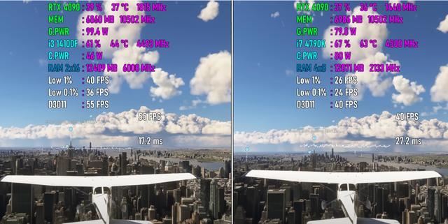 i74790K对比i314100F测评