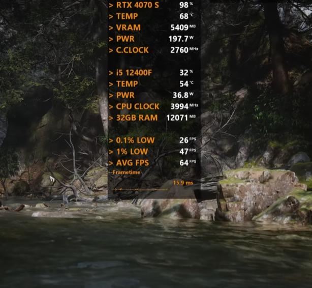 12400F搭配RTX4070SUPER测评