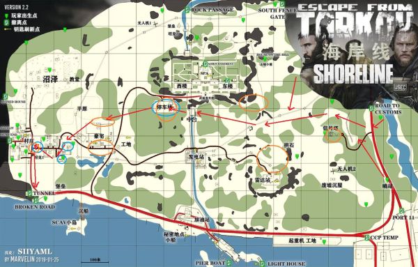 逃離塔科夫海岸線玩法