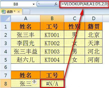 把VLOOKUP的第一參數加上&""轉換為文本