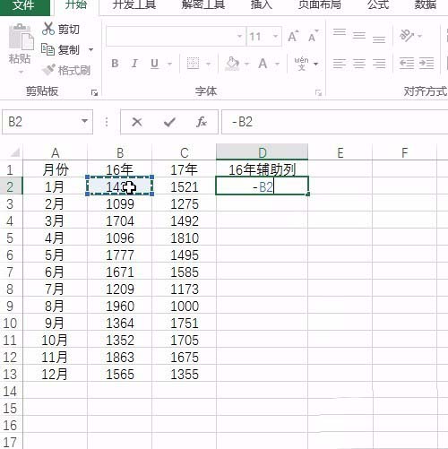 excel表格中制作柱形图