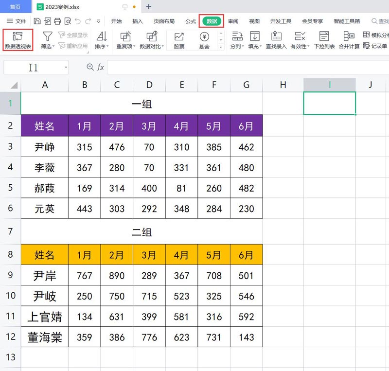 Excel数据透视表自定义页字段